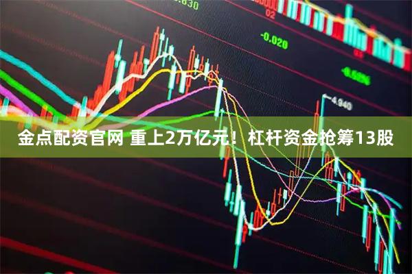 金点配资官网 重上2万亿元！杠杆资金抢筹13股